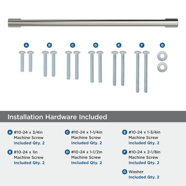 Amerock Riva 12 inch 305mm Center-to-Center Polished Nickel Appliance Pull - BP55370PN
