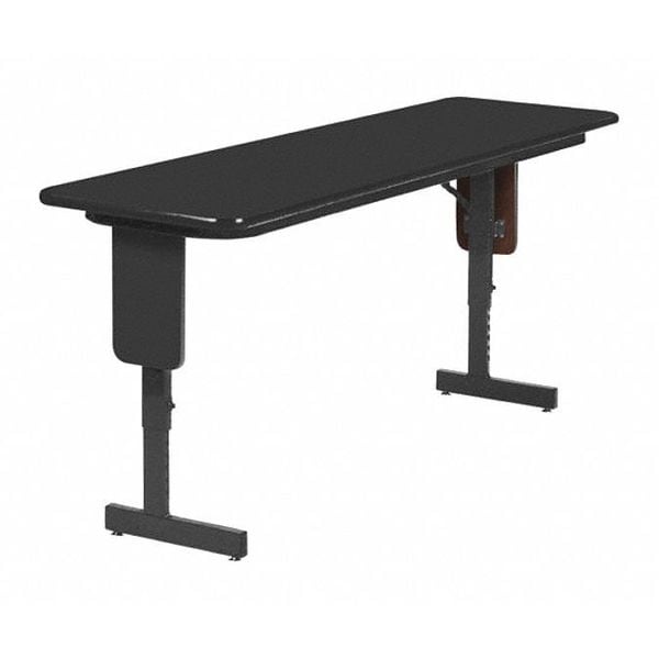 Correll Rectangle Panel Leg Adjustable Height Folding Seminar Training Table, 24" W, 72" L, 29" H - SPA2496PX-07