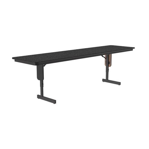 Correll Rectangle Panel Leg Adjustable Height Folding Seminar Training Table, 24" W, 72" L, 29" H - SPA2496PX-07