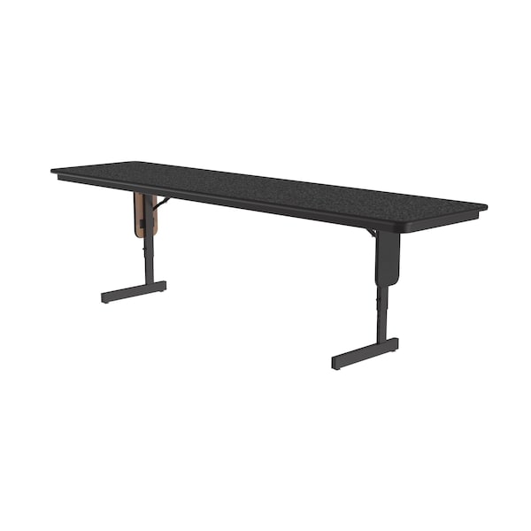 Correll Rectangle Panel Leg Adjustable Height Folding Seminar Training Table, 24" W, 72" L, 29" H - SPA2496PX-07