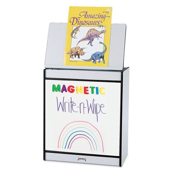 Jonti-Craft Rainbow Accents Big Book Easel, Magnetic Write-n-Wipe, Black - 0543JCMG180