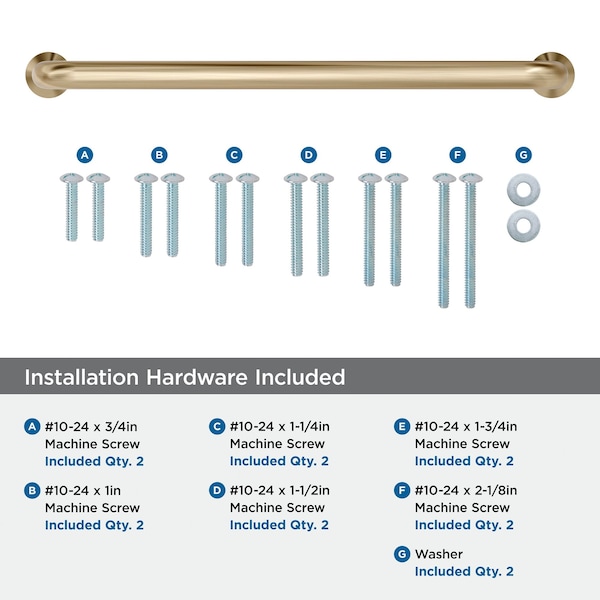 Amerock Factor 12 inch 305mm Center-to-Center Golden Champagne Appliance Pull - BP36965BBZ