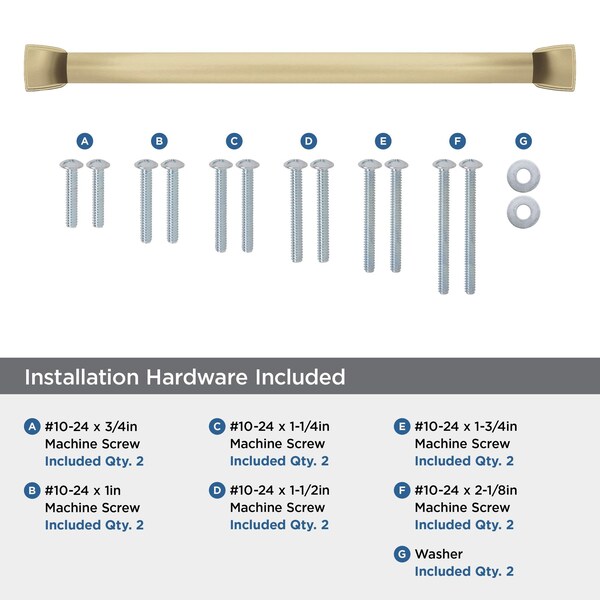 Amerock Revitalize 12 inch 305mm Center-to-Center Champagne Bronze Appliance Pull - BP55349CZ