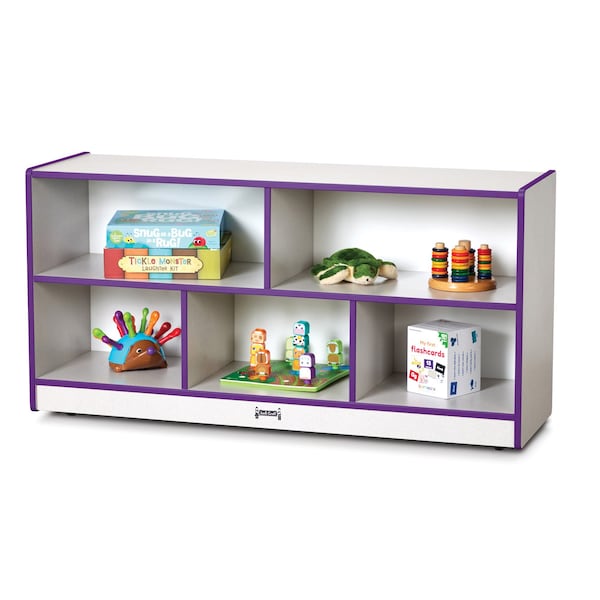 Jonti-Craft Rainbow Accents Toddler Single Mobile Storage Unit, Purple - 0324JCWW004