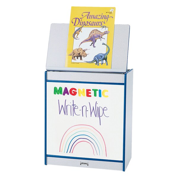 Jonti-Craft Rainbow Accents Big Book Easel, Magnetic Write-n-Wipe, Blue - 0543JCMG003