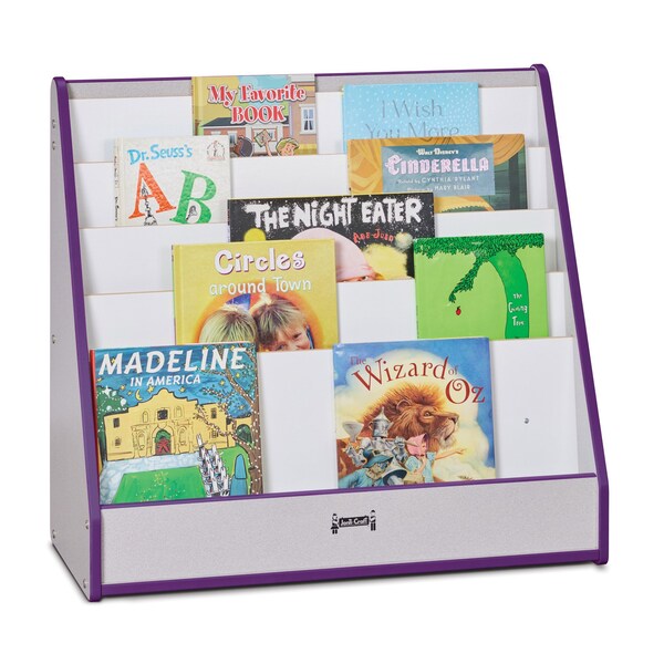 Jonti-Craft Rainbow Accents Flushback Pick-a-Book Stand, Purple - 3514JCWW004