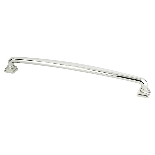 Berenson 12 in. CC Tailored Traditional Appliance Pull with Polished Nickel - 1304-1014-P