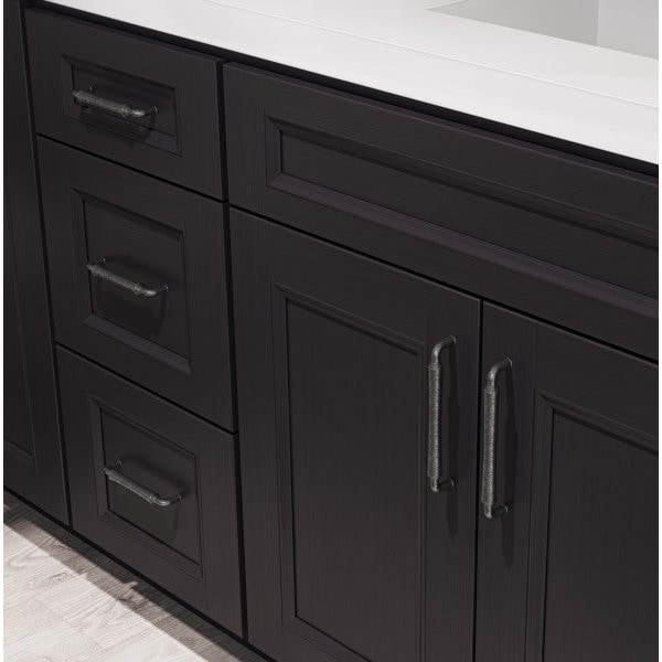 Jeffrey Alexander 12" Center-to-Center Satin Nickel Barrel Bremen 2 Appliance Handle - 537-12SN