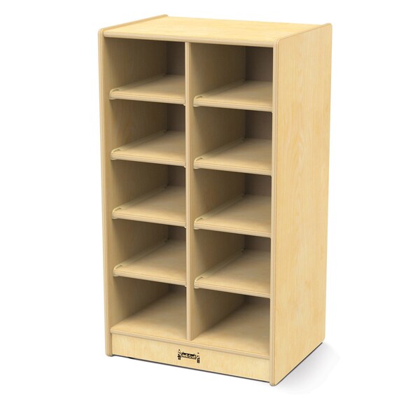 Jonti-Craft 10 Cubbie-Tray Mobile Unit, without Trays - 0610JC