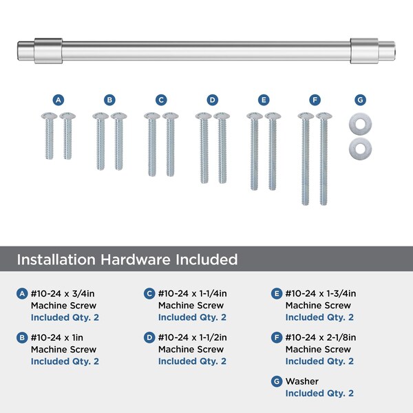 Amerock Destine 12 inch 305mm Center-to-Center Polished Chrome Appliance Pull - BP5403526