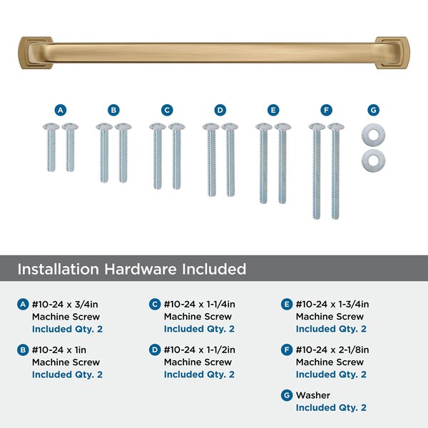 Amerock Surpass 12 inch 305mm Center-to-Center Champagne Bronze Appliance Pull - BP55523CZ