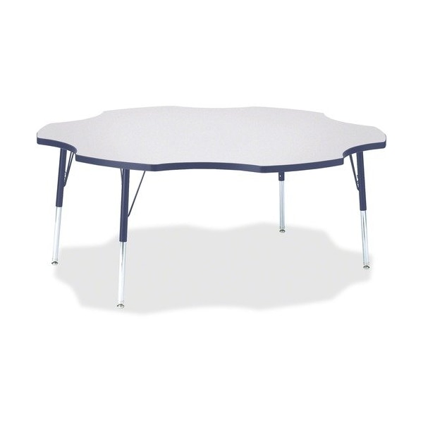 Jonti-Craft TABLE, SIX LEAF, 60in, GY/NY - JNT6458JCA112