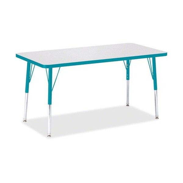 Jonti-Craft TABLE, RECTANGLE, 24X48, GY/TL - JNT6403JCA005