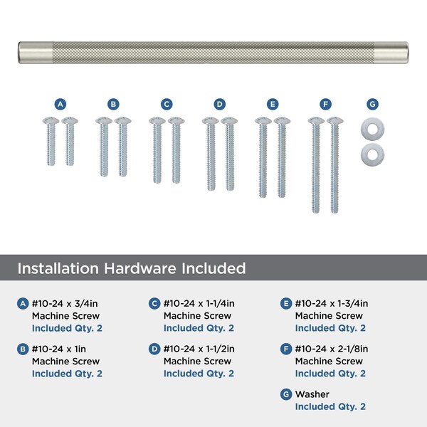 Amerock Bronx 12 inch 305mm Center-to-Center Satin Nickel Appliance Pull - BP54070G10