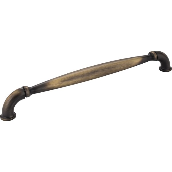 Jeffrey Alexander 12" Center-to-Center Antique Brushed Satin Brass Chesapeake Appliance Handle - 737-12ABSB