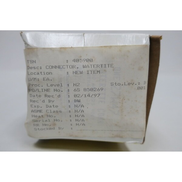 Woodhead WATERTITE 20A 125V CONNECTOR - 27W47
