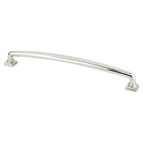 Berenson 224 mm CC Tailored Traditional Appliance Pull with Polished Nickel - 1298-1014-P