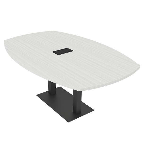 Skutchi Designs Arc Boat 45 in W, 84 in L, White - HAR-ABOT-48X84-DOU.BK-WA7976-EBLK