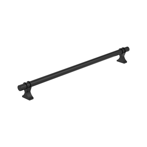 Amerock Davenport 18 inch 457mm Center-to-Center Matte Black Appliance Pull - BP36699MB