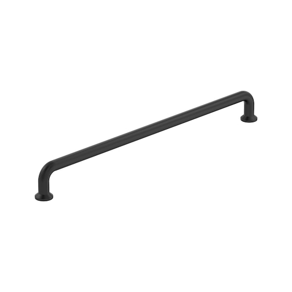 Amerock Factor 18 inch 457mm Center-to-Center Matte Black Appliance Pull - BP36967FB