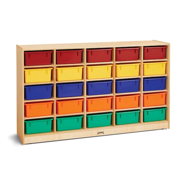 Jonti-Craft 25 Tub Mobile Storage, with Colored Tubs - 4026JC