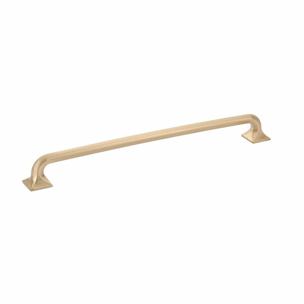 Schaub 15in Center to Center Northport Appliance Pull Signature Satin Brass Finish - 214-SSB