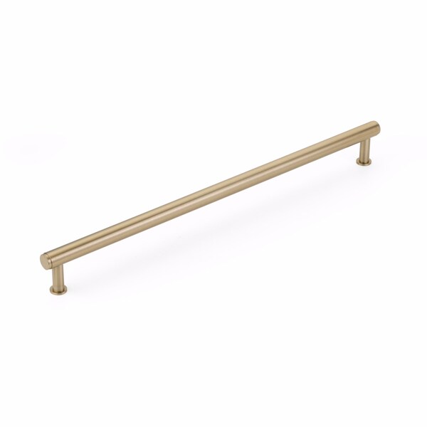 Schaub 18in Center to Center Pub House Appliance Pull Signature Satin Brass Finish - 5118A-SSB