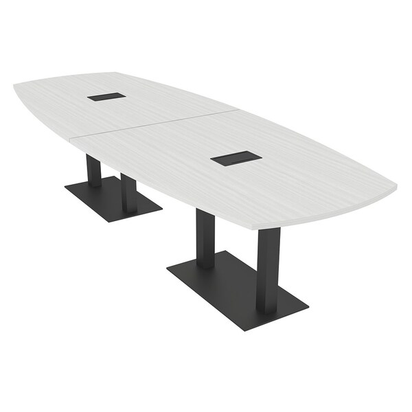 Skutchi Designs Arc Boat 45 in W, 120 in L, White - HAR-ABOT-48X120-DOU.BK-WA7976-EBLK