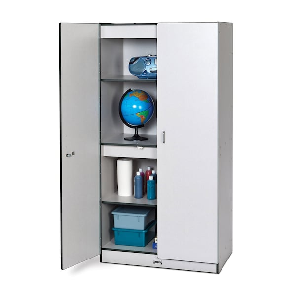 Jonti-Craft Rainbow Accents Storage Cabinet, Black - 5950JC180