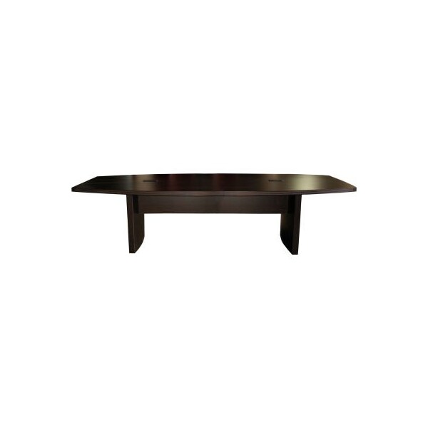 Safco Safco 12' Boat-Shaped Conference Table Mocha - Aberdeen Series - ACTB12LDC