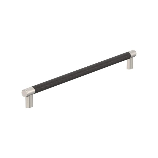 Amerock Esquire 18 inch 457mm Center-to-Center Satin Nickel/Oil Rubbed Bronze Appliance Pull - BP54041G10ORB