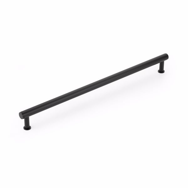 Schaub 18in Center to Center Pub House Appliance Pull Matte Black Finish - 5118A-MB