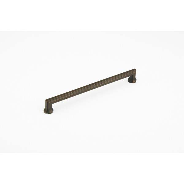 Schaub 12in Center to Center Empire Appliance Pull Ancient Bronze Finish - 880-ABZ