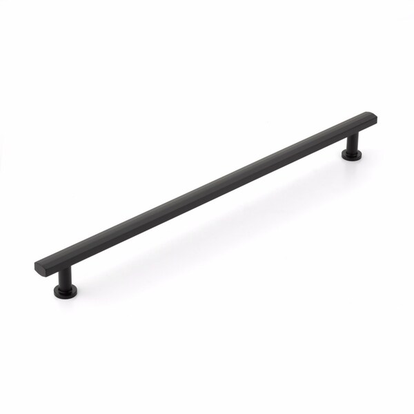 Schaub 18in Center to Center Heathrow Appliance Pull Matte Black Finish - 558-MB