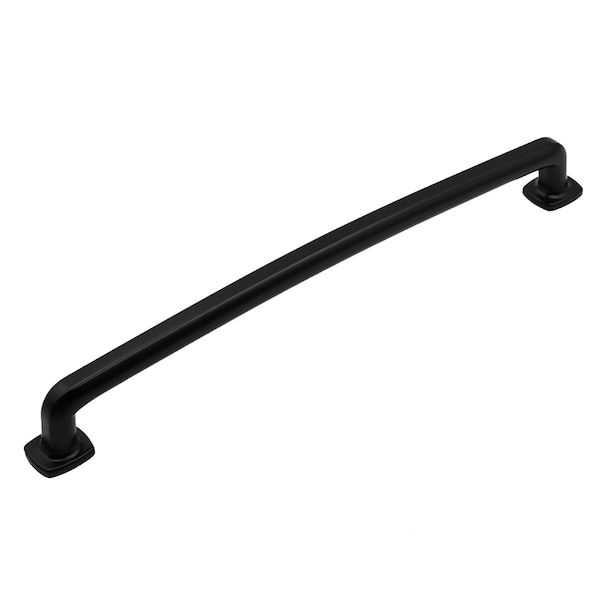Pride Industrial 12in Center to Center Vail Appliance Pull Matte Black Finish - PA55012BK