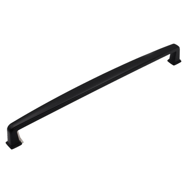 Pride Industrial 12in Center to Center Charlotte Appliance Pull Matte Black Finish - PA52012BK