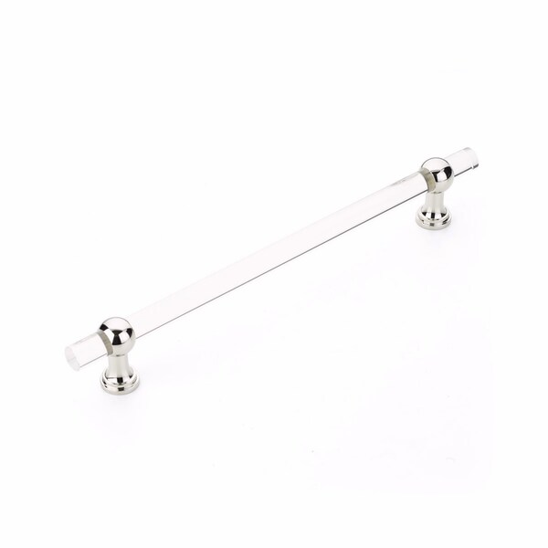 Schaub 12in Center to Center Lumiere Transitional Appliance Pull Polished Nickel Finish - 412-PN