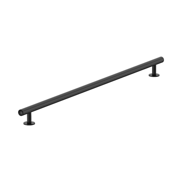 Amerock Radius 24 inch 610mm Center-to-Center Matte Black Appliance Pull - BP54052FB