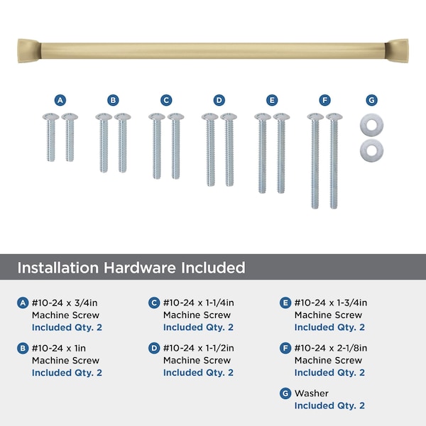 Amerock Revitalize 18 inch 457mm Center-to-Center Champagne Bronze Appliance Pull - BP55350CZ