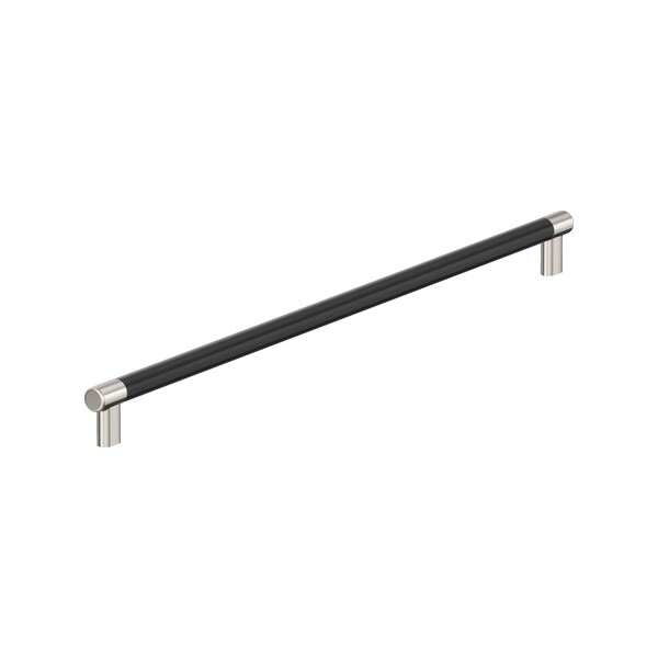 Amerock Esquire 24 inch 610mm Center-to-Center Polished Nickel/Black Bronze Appliance Pull - BP54042PNBBR