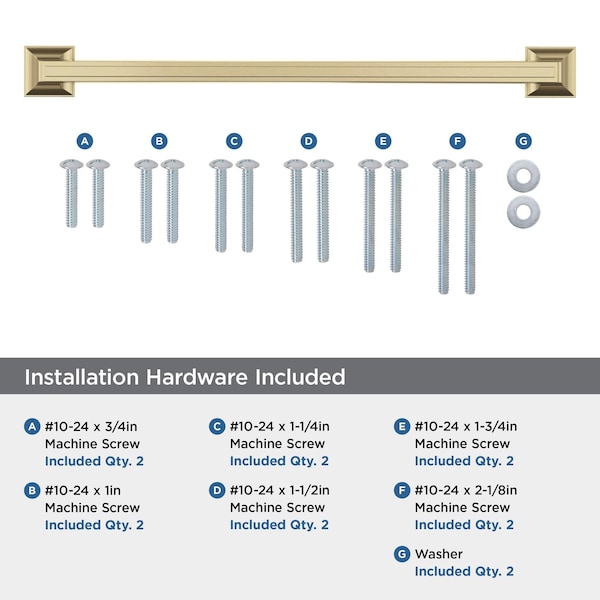 Amerock Mulholland 12 inch 305mm Center-to-Center Champagne Bronze Appliance Pull - BP53532CZ