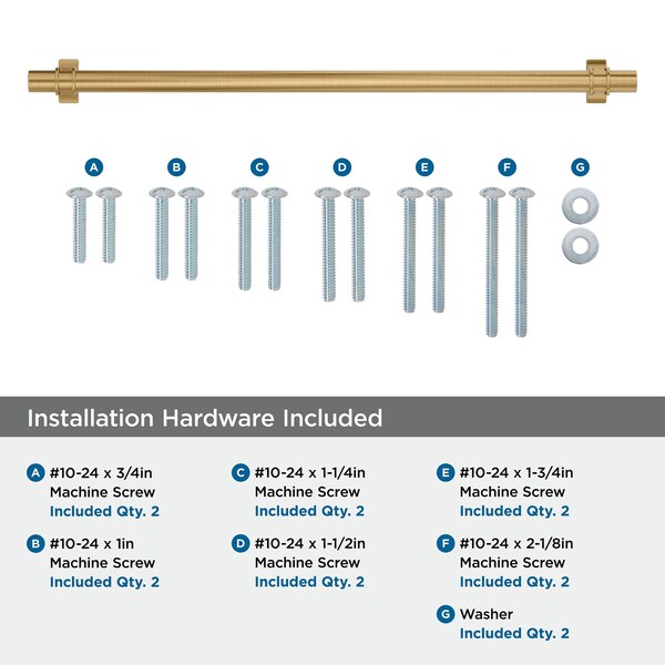 Amerock Davenport 18 inch 457mm Center-to-Center Champagne Bronze Appliance Pull - BP36699CZ