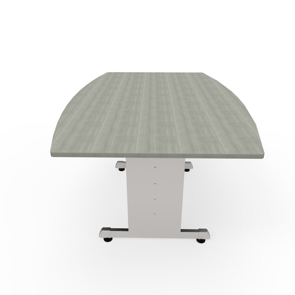 Linea Italia Boat Multipurpose Conference Table, 40" W, 60" L, 30" H, Wood Top, Ash - ZUD118