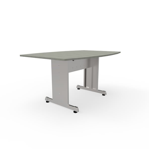 Linea Italia Boat Multipurpose Conference Table, 40" W, 60" L, 30" H, Wood Top, Ash - ZUD118