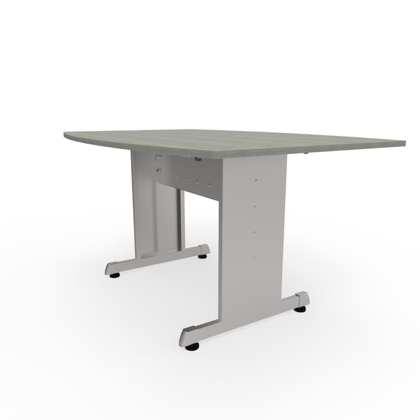 Linea Italia Boat Multipurpose Conference Table, 40" W, 60" L, 30" H, Wood Top, Ash - ZUD118