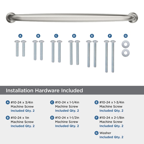 Amerock Renown 12 inch 305mm Center-to-Center Satin Nickel Appliance Pull - BP54055G10