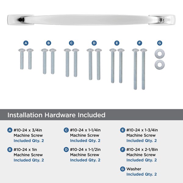 Amerock Highland Ridge 12 inch 305mm Center-to-Center Polished Chrome Appliance Pull - BP5532326