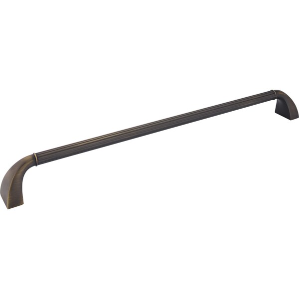 Jeffrey Alexander 18" Center-to-Center Antique Brushed Satin Brass Cordova Appliance Handle - Z281-18ABSB