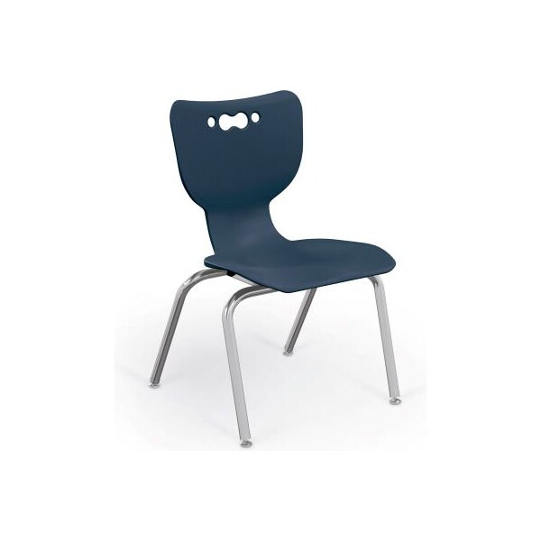 Mooreco Balt Hierarchy 14 Plastic Classroom Chair - Set of 5 - Navy - 53314-5-NAVY