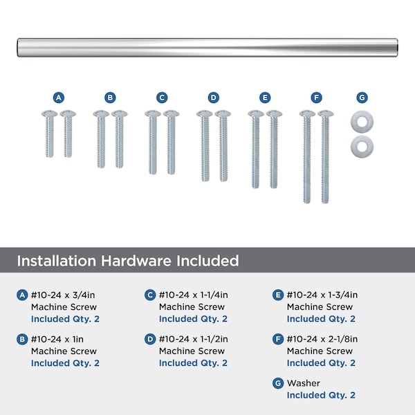 Amerock Bar Pulls 12 inch 305mm Center-to-Center Polished Chrome Appliance Pull - BP5400826